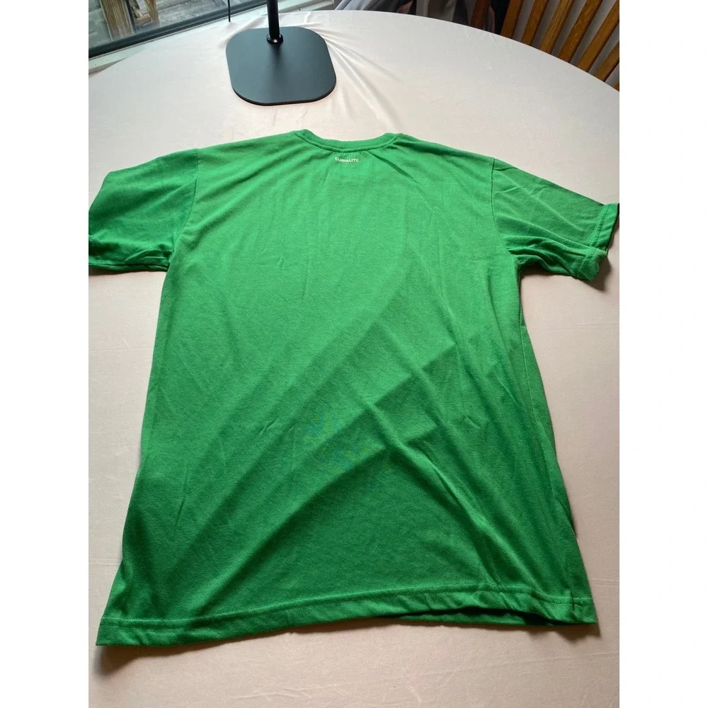 Adidas Mens Climalite Short Sleeve Performance T-Shirt Green X26670 Size M